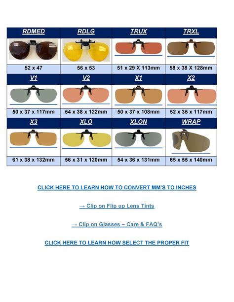 foster grant clip on sunglasses|foster grant clip on sunglasses size chart.